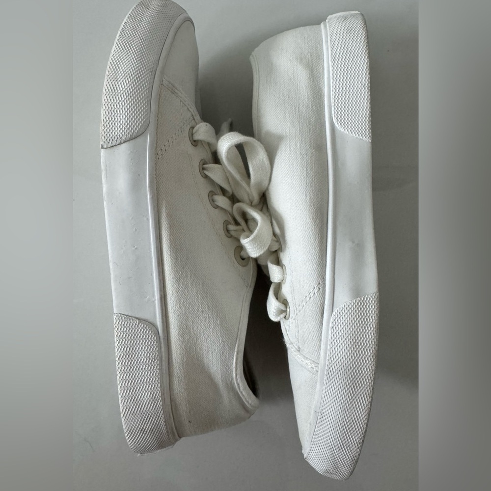 VIONIC White Comfortable Casual Canvas Lace-Up Sneakers Size 6.5 - Picture 4 of 9